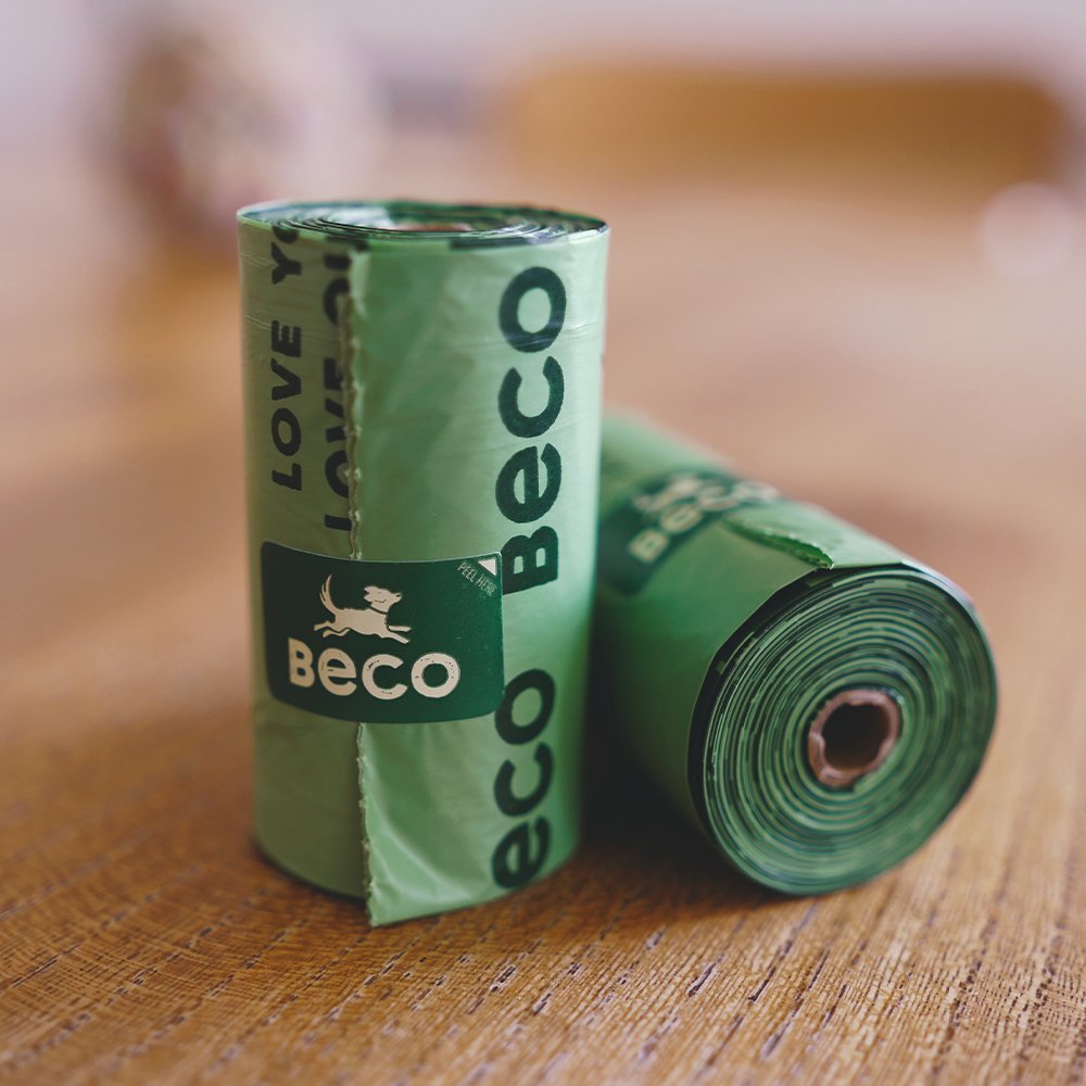 Beco Large Mint - Scented Poop Bags - The Bark Side