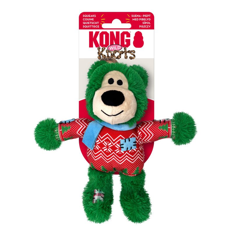 KONG Holiday Wild Knots Bear - The Bark Side