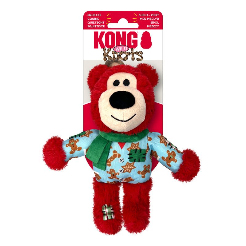 KONG Holiday Wild Knots Bear - The Bark Side