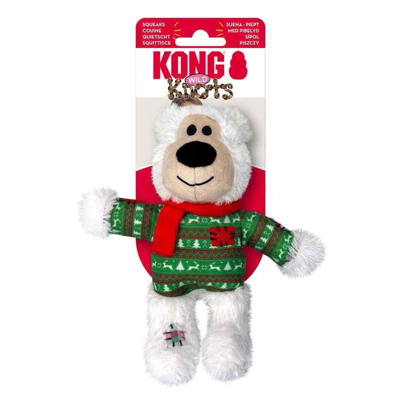 KONG Holiday Wild Knots Bear - The Bark Side