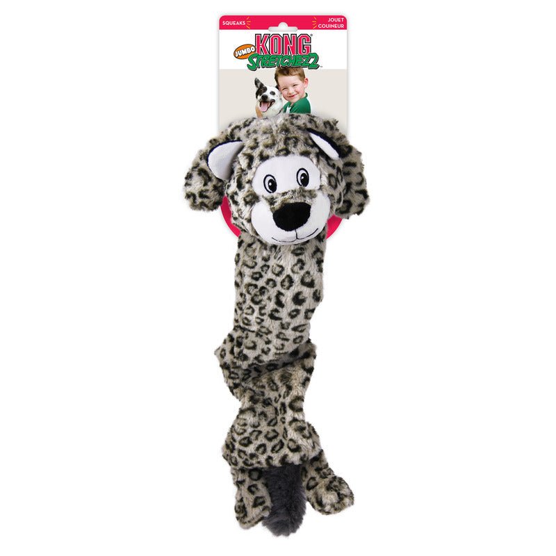 KONG Stretchezz Jumbo Snow Leopard XL - The Bark Side